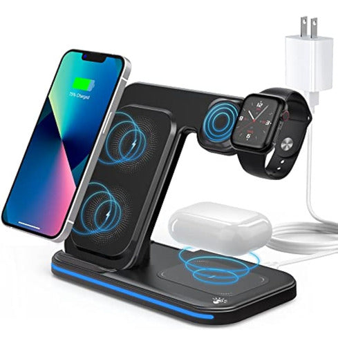 Shenzhen OJD Technology Co.LTD 3-In-1 Wireless Charging Station for Multiple Devices 0