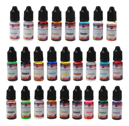 Doctor Obra Alcohol Inks Set 26 Units Full Colors 10 ML 2