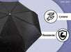 Ona Saez Classic Solid Lightweight Reinforced Windproof Umbrella 6