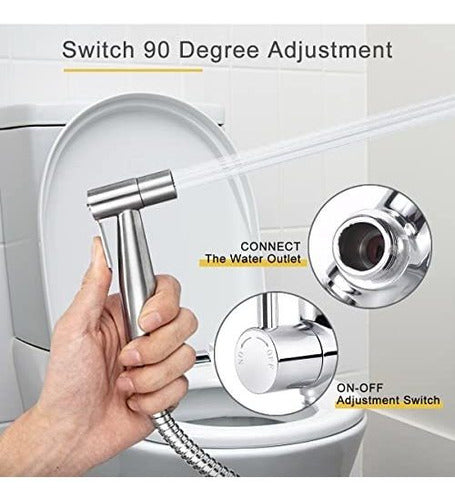 T Adapter for Bidet and Toilet with Shut-off Valve 5