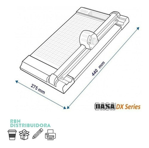 Dasa Guillotina Cizalla Rotativa Dx1 A4 - 4 Funciones En 1! 10hjs 4