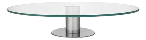 Cake Stand D.35 Cm Glass/Steel 0