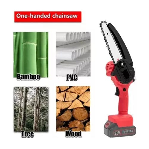 Macarons Bazar Mini Electric Chainsaw 36V Portable Wireless Battery 2