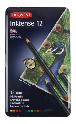 Lata 12 Lapices Tinta Inktense Derwent Inglaterra 1