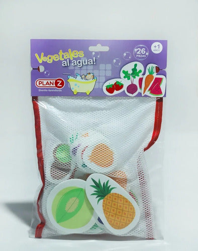 Figuras De Goma Eva Vegetales Agua Didacticos Con Bolsa Red 0