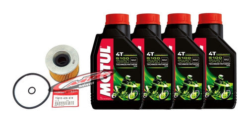 Kit Cambio Filtro Aceite Motul Honda Cb 750 900 650 Moto Sur 1