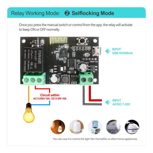 Rele Relay Inteligente 5v 7 32v Tuya Wifi Alexa Google App 5