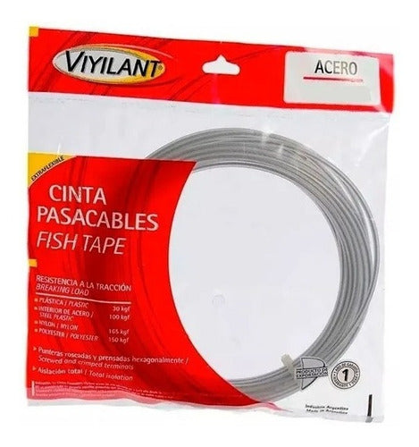 Plastic Cable Pulling Tape with Steel Core 4mm X 20 Meters - Viyilant 2