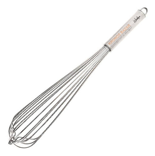 Professional Premium 40 cm Total Steel Manual Whisk by Axen WISKSPRO® 0