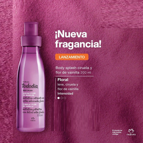 Natura Body Splash Plum and Vanilla Flower 200ml Tododia 1