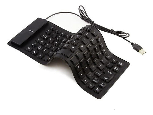 Ledstar Flexible Waterproof Wired Spanish Keyboard USB Dimm 0