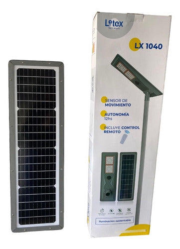 Litex Luminaria Led Solar C/sensor Lx1040 Via Publica 3