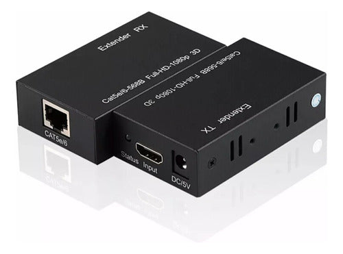 AUD60mts Hdmi Extender 60 Meters Utp Cat5/6 With Audio 0