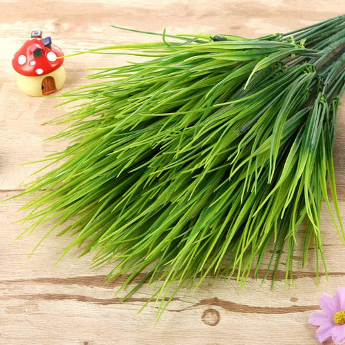 Omldggr 12 Pack Artificial Plants Plastic Grass 3