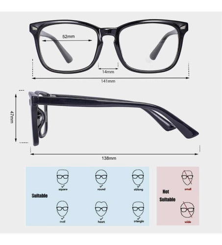 Lentes De Protección - Anti Blue Light Glasses for Women - Black 3