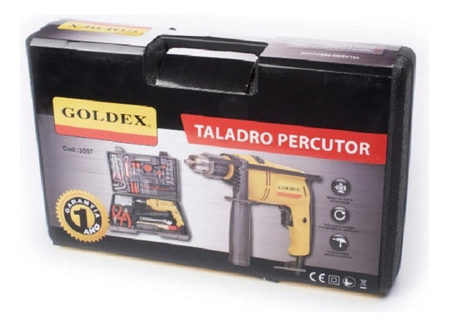 Goldex Percussion Drill 500W + Tool Box + Tools 1