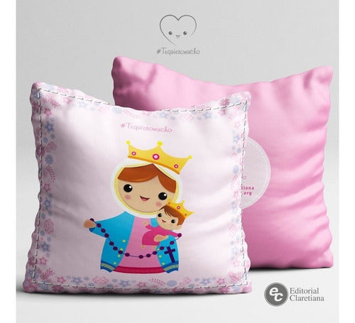 Decorative Cushions with Cheerful and Sweet Religious Illustrations 4