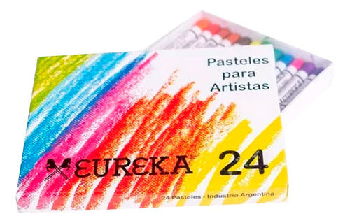 Eureka Tiza Pastel Superfinos X 24 Tonos Surtidos 0