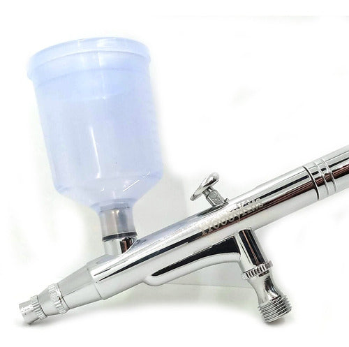 Gravity Feed Airbrush 0.5mm Needle with 2 Interchangeable Cups 4