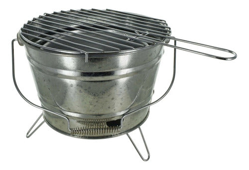 BBQ Portable Round Grill 3 Legs 22x27cm. Asado Barbacoa 2