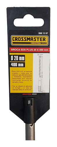 Crossmaster Mecha Broca SDS Plus 20mm X 400mm P/ Roto Martillo 1