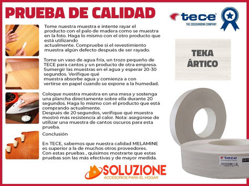 Tece Filo Melaminico Preencolado Teka Artico 50mm X 50metros 4