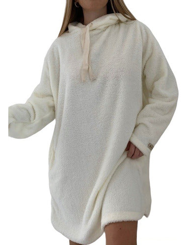 Maxi Teddy Sheepskin Double-Sided Plush Pajama Hoodie 8