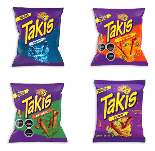 Takis Fuego, Blue, Original, Xplosion Snack -113g- (x4 Uni.) 0