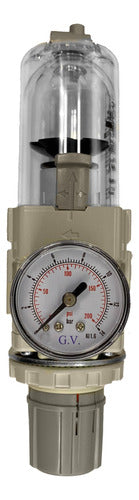 SMC 1/2 Air Filter Regulator + Bracket and Manometer 0