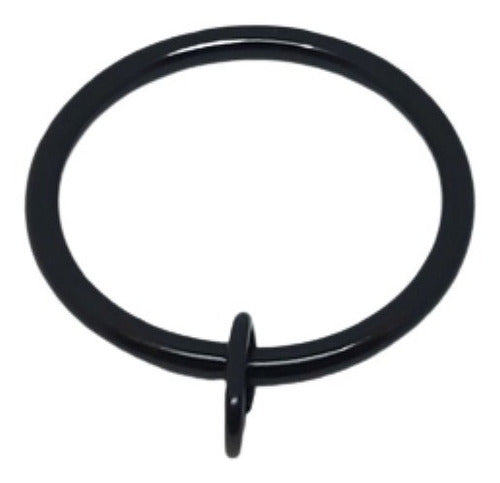 ISKIKAHAUS Large Curtain Rod Rings - Black 0