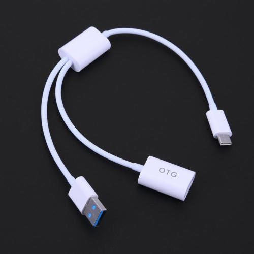 USB 3.1 Type C Male to USB 3.1 Male and Female OTG Data Cable 1