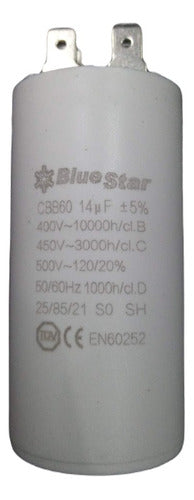 BlueStar Capacitor Condenser 14uf 450Vac for Air Conditioning Motors and Compressors 0