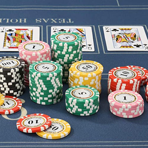 Luobao 14 Gram Clay Premium Poker Numbered Chips 4