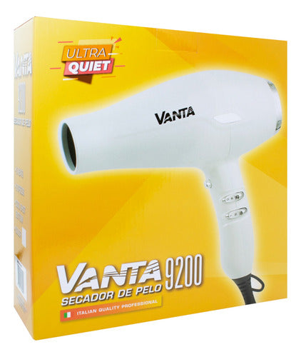 Vanta 9200 Ultra Quiet Hair Dryer + Universal Diffuser Kit 8