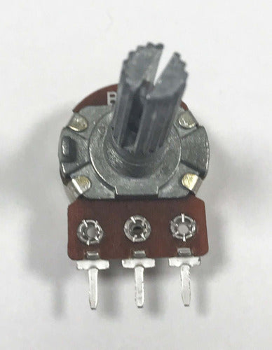 Pack of 10 Metal Logarithmic Mono 2k5 16mm Potentiometer 0