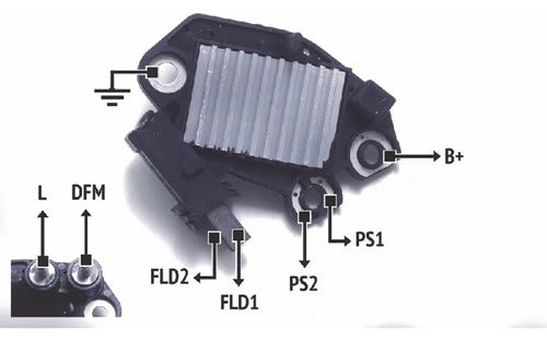 Regulador De Voltaje Alternador Valeo Rnv 593529 0