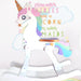 !unicornio Mecedor 80 Cms De Alto!! Madera Pintado A Mano 0