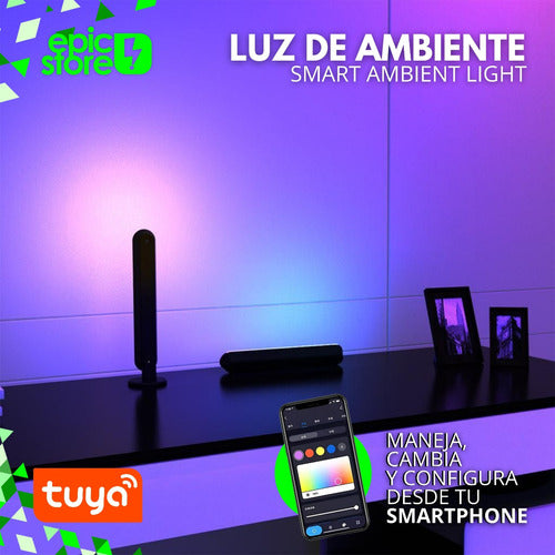 Luz Led Ambiental Rgb Wifi Tuya Smart Veladora 3