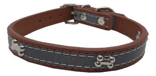 Adjustable Reflective Eco Leather Cat Collar Pets Nº1 3