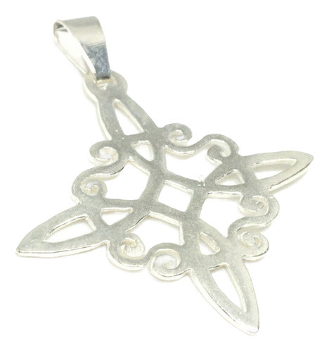 Blue Moon Minimalist Witch Knot Pendant Silver 925 0