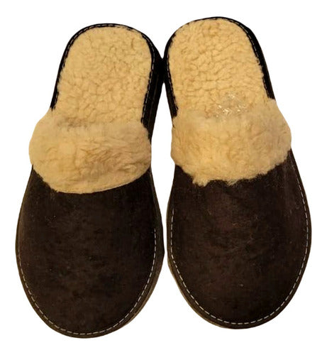 Men's Sheepskin Slippers Pampa Warm Winter Colors 19