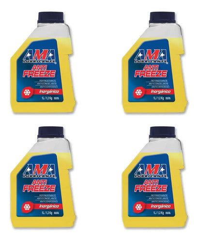 Kit 4 Liquidos Refrigerantes Antifreeze Ama Inorganico 1 L 0