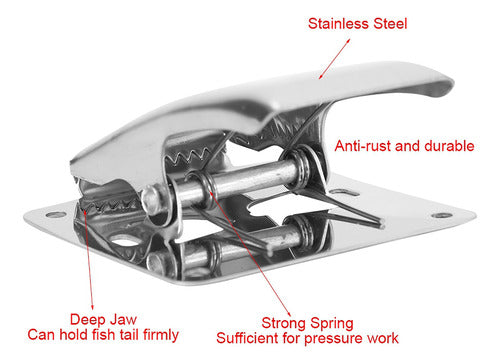 Braçadeira De Filé De Peixe De Aço Inoxidável, Clipe De Caud 4
