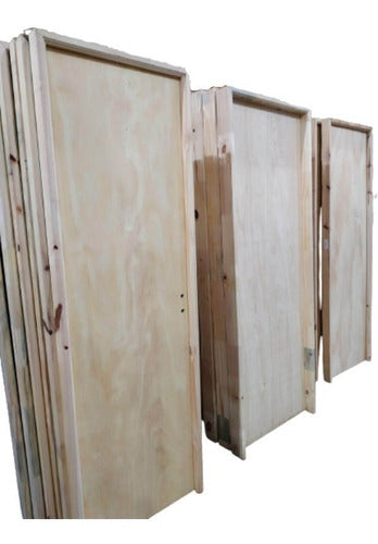 Extra Plack Solid Wood Door 70 x 2.05 Left with Frame 4