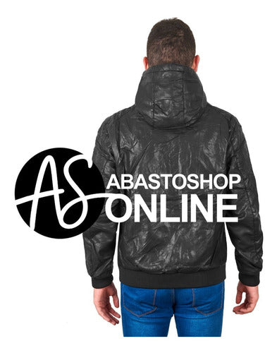 Moto Campera Hombre Con Piel Abrigo Urbana Cuero Pu Importada 4