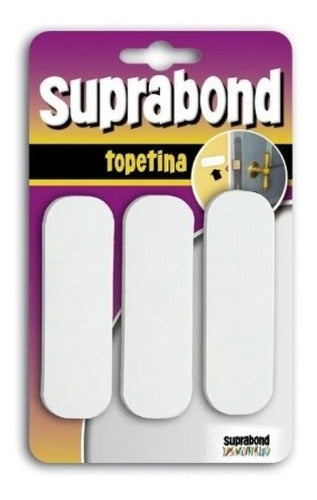 Suprabond Topetina De Goma Rectangular Blanca 0