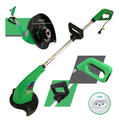 Cortador Aparador De Grama Elétrico Para Jardim Vulcan 127v 0