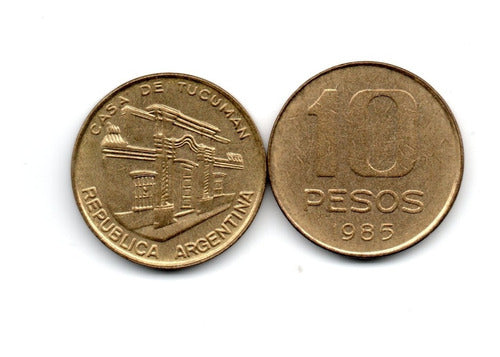 Argentina Moneda 10 Pesos Argentinos Año 1985 Ex+ 0