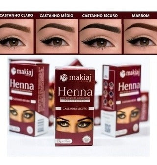 Makiaj Henna For Eyebrows Brown Tone 1