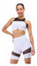 Ludmila Set: Top and Cycling Shorts Combo in Aerofit SW Tul Combination 14